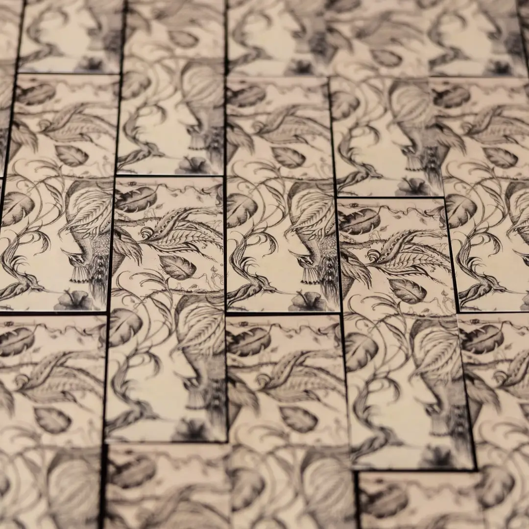 Orla Hickey Designs bookmarks laid out in a tile pattern