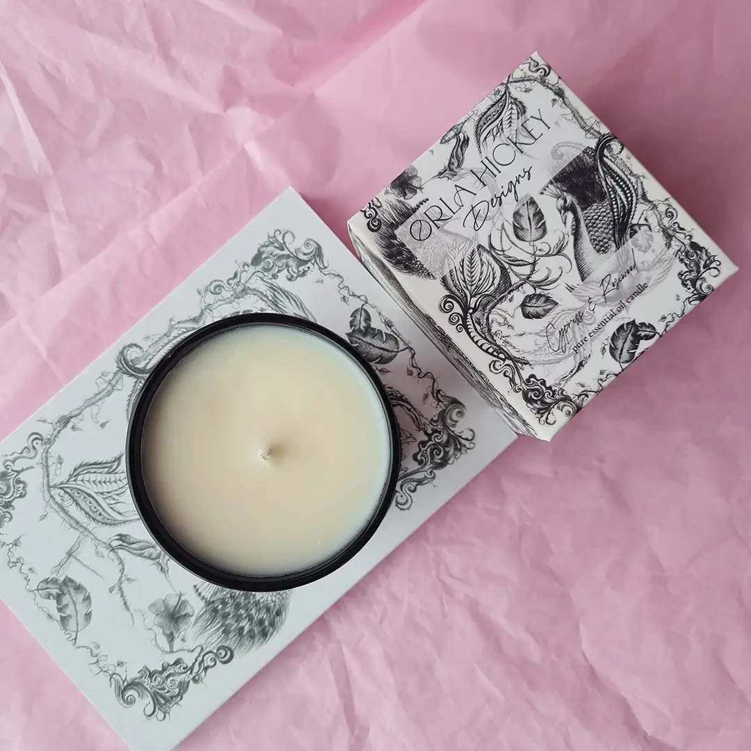 Cypress & Rosewood pure essential oil candle - Image 6