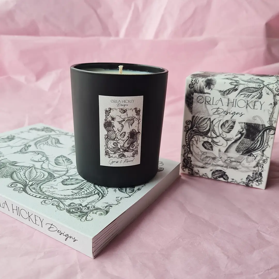 Cypress & Rosewood pure essential oil candle - Image 5